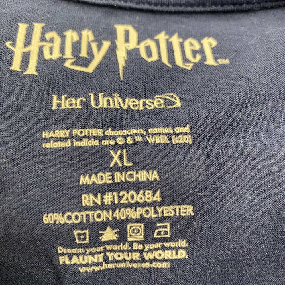 Her Universe Harry Potter Ravenclaw Cropped T-Shirt Size XL - Picture 15 of 16